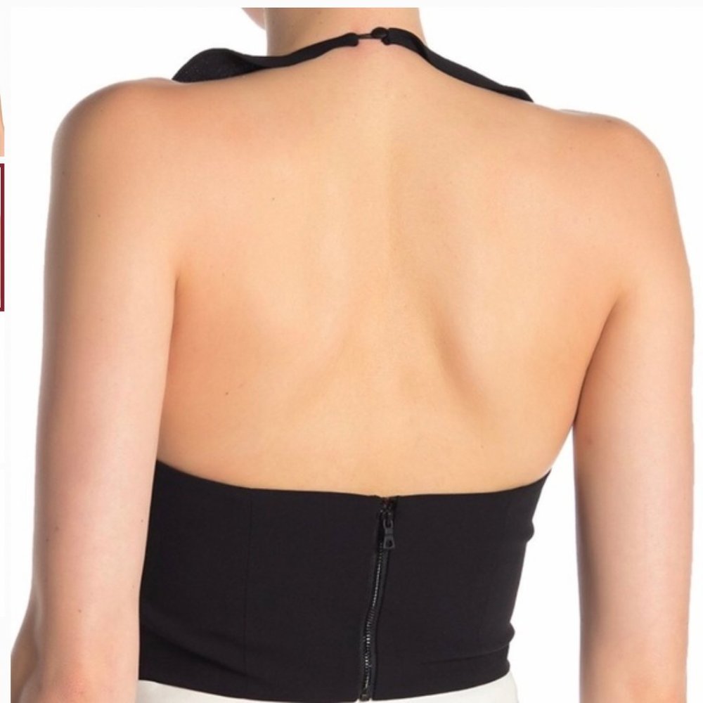 New❣️ Alice + Olivia Dannette Ruffled Crop Top - Picture 3 of 5